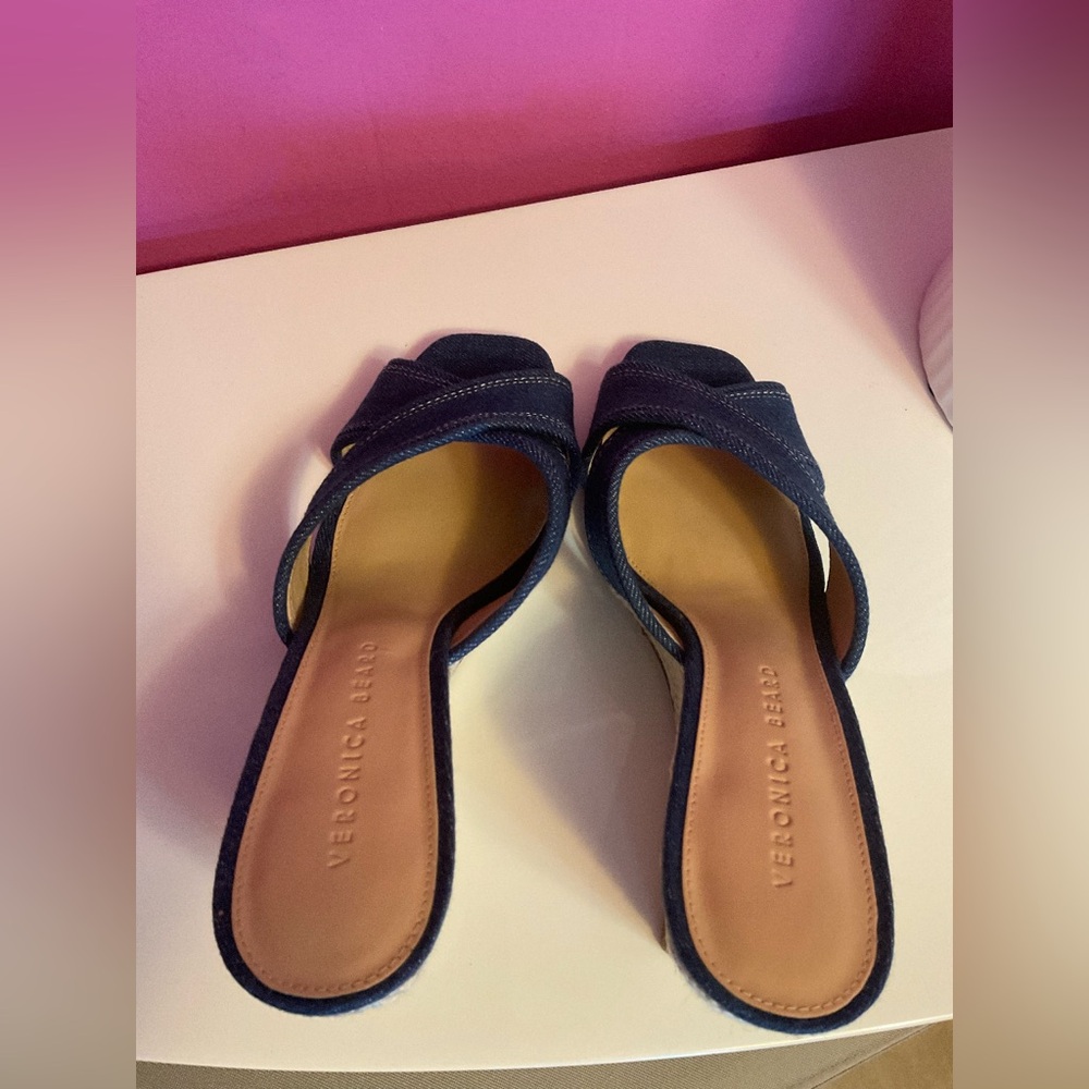 NWT- Veronica Beard Espadrille Sandals - Picture 8 of 9
